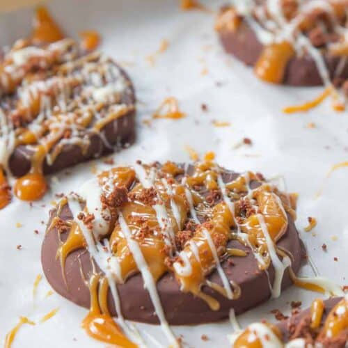 caramel apple slices