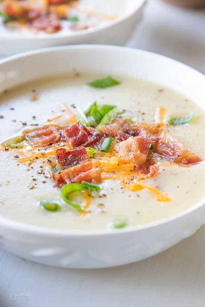 Instant Pot Loaded Potato Soup | Create Kids Club