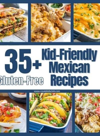6 photos of kid friendly Mexican food.