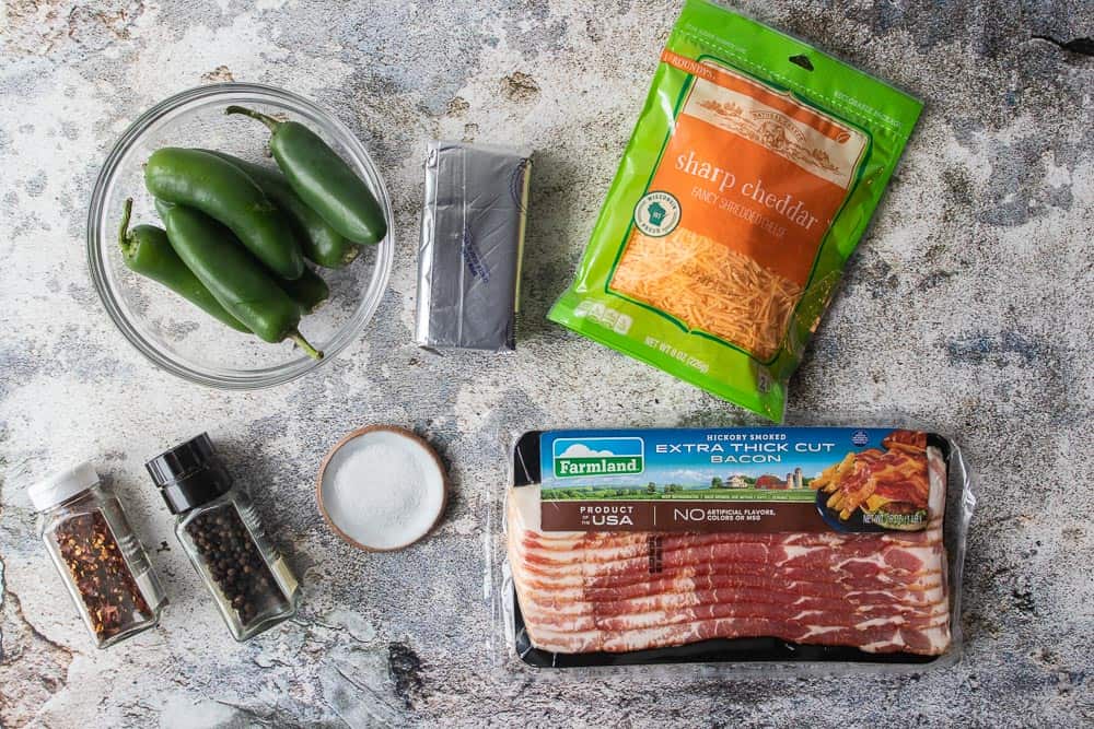 ingredients for air fryer jalapeno poppers
