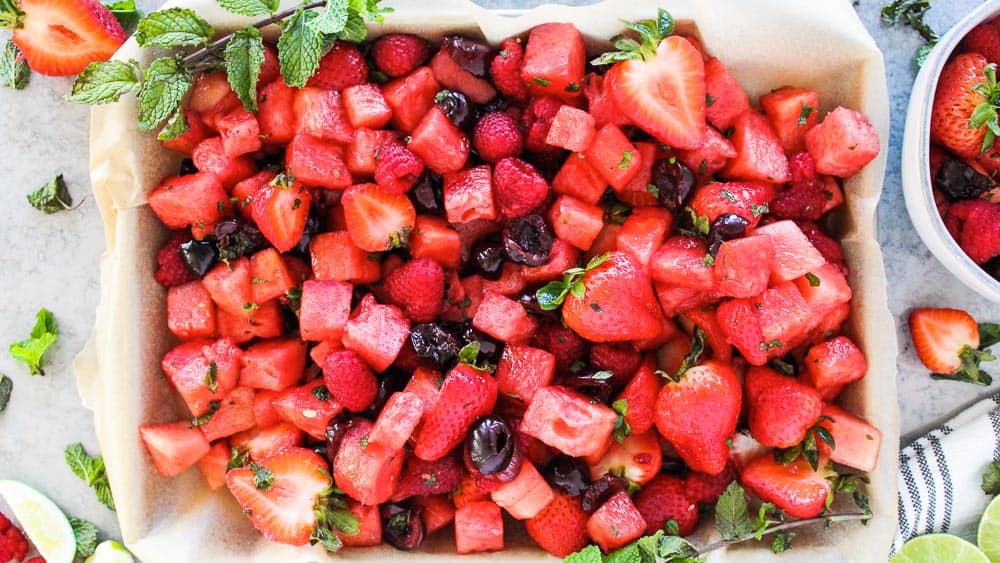 fruit salad with watermelon