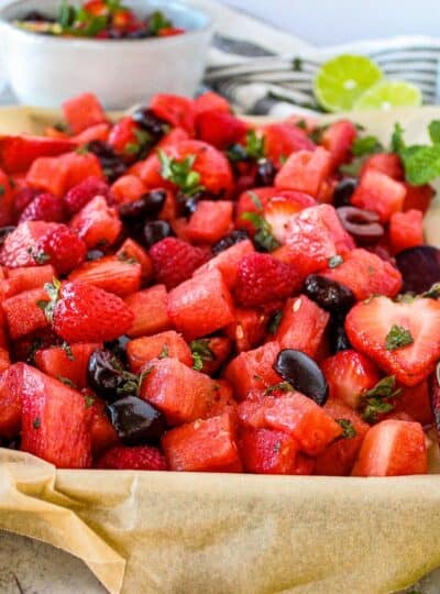 fruit salad with watermelon