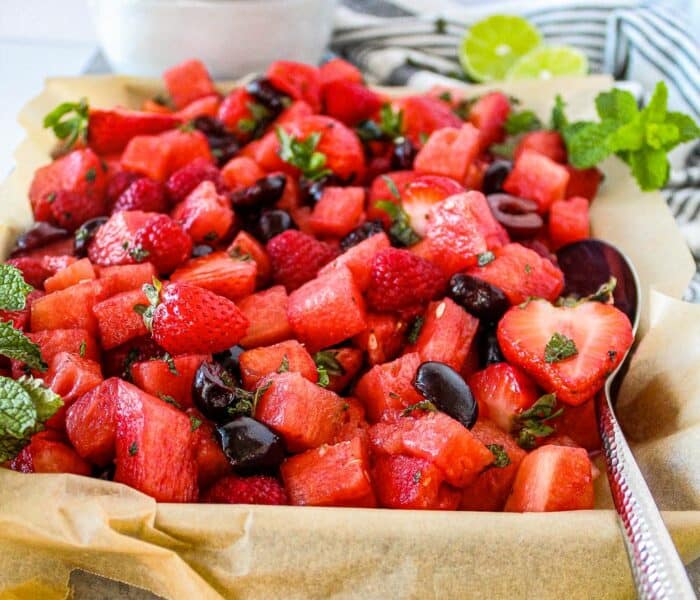 fruit salad with watermelon
