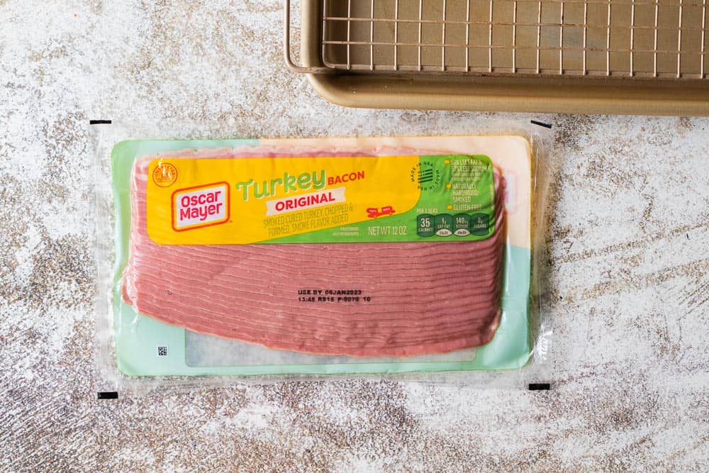 package of Oscar Mayer turkey bacon