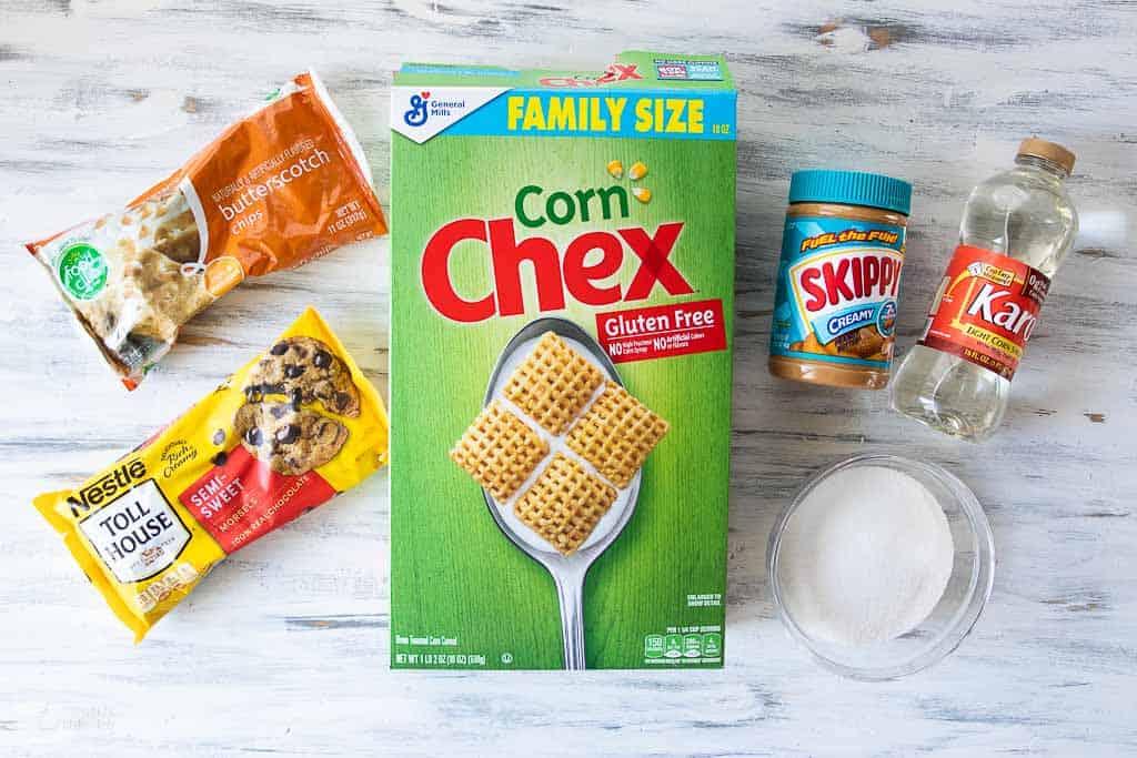 ingredients for no bake peanut butter bars