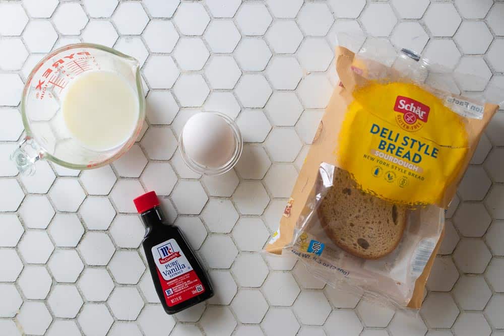 ingredients for air fryer French toast sticks