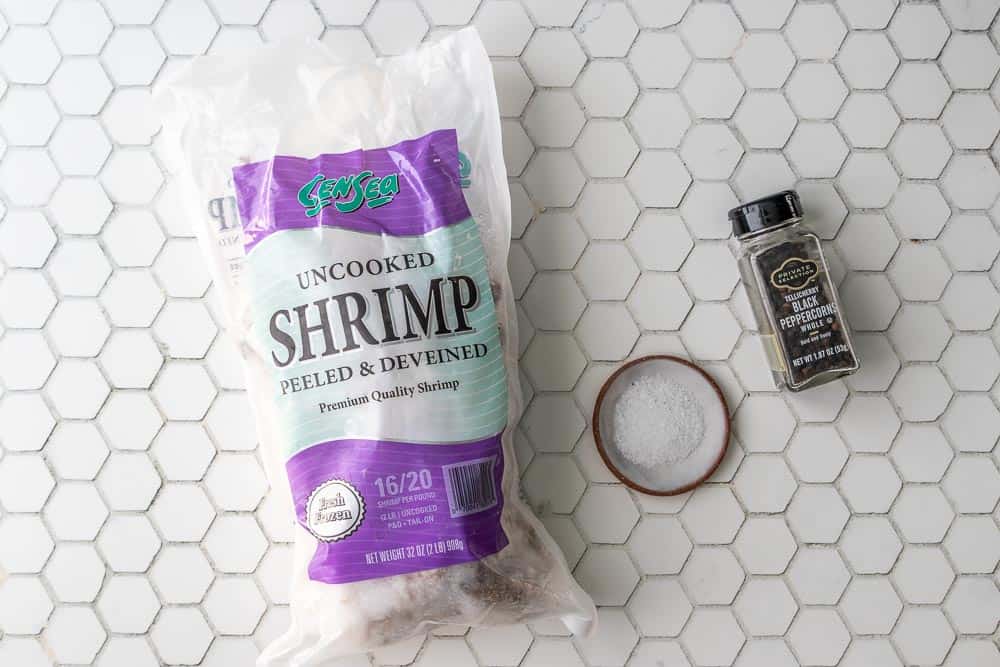 ingredients for boiled shrimp