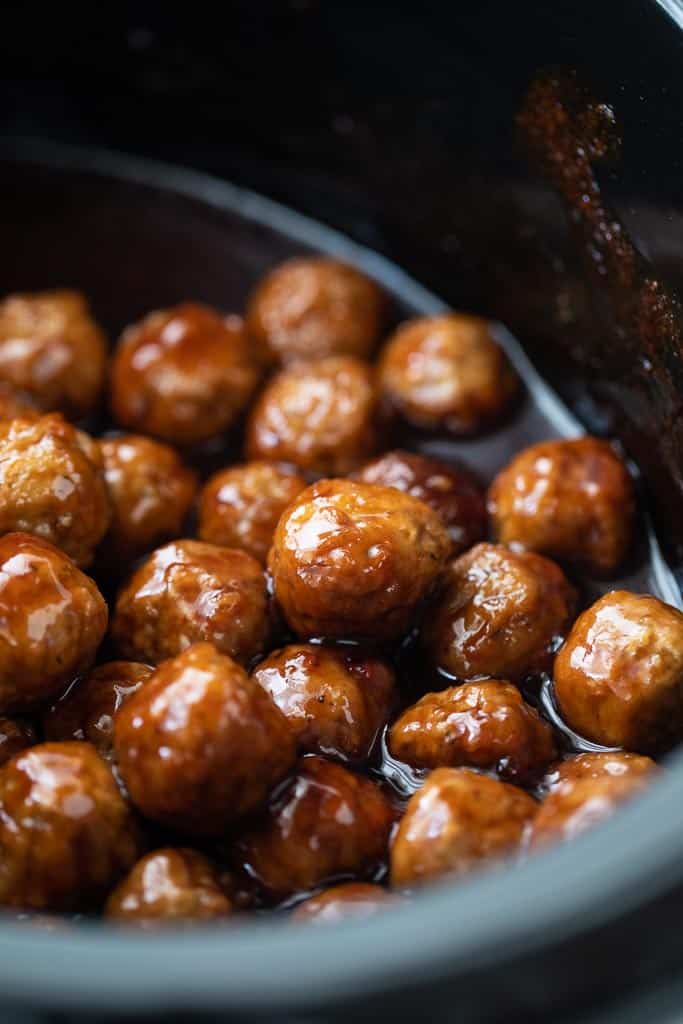 frozen meatballs cooking