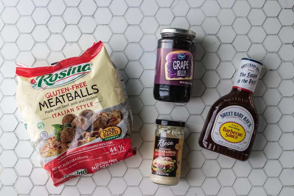 ingredients for frozen meatballs in crockpot