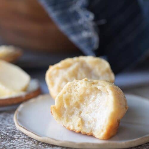 gluten free roll on a plate