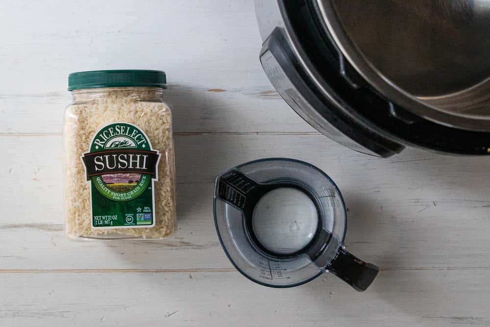 ingredients for instant pot sushi rice