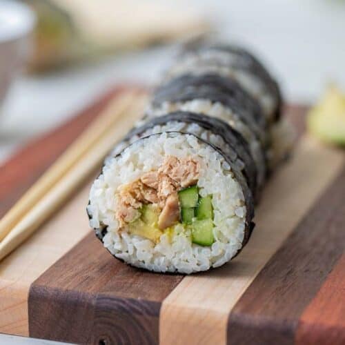 gluten free tuna sushi roll
