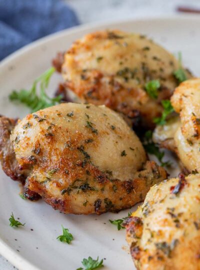 air fried boneless chicken thighs