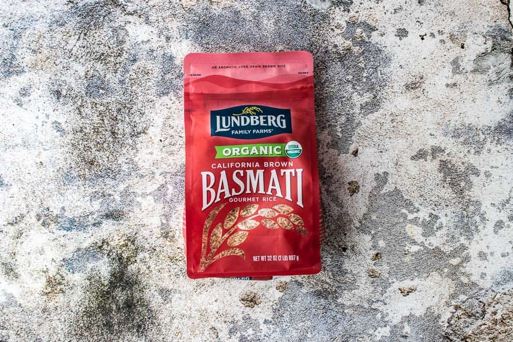 package of basmati rice