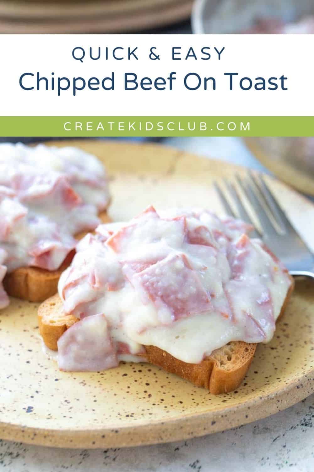 Pin of chipped beef on toast.
