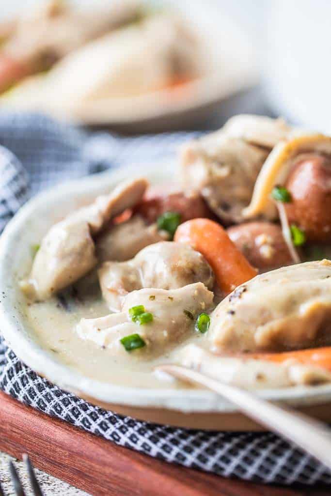 ranch chicken in serving bowl