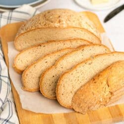 artisan bread sliced