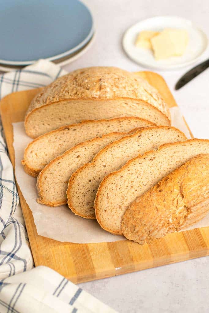 artisan bread sliced