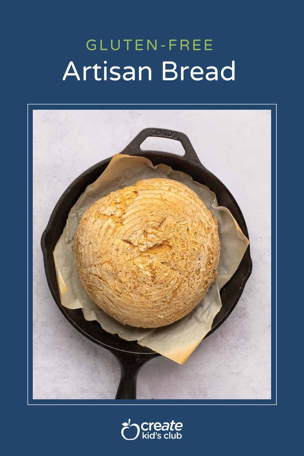 Pin of gluten free artisan bread loaf
