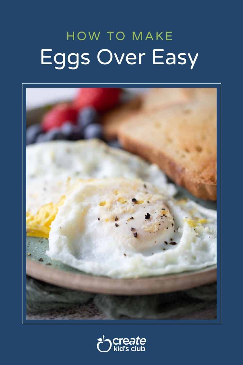 Pin of eggs over easy