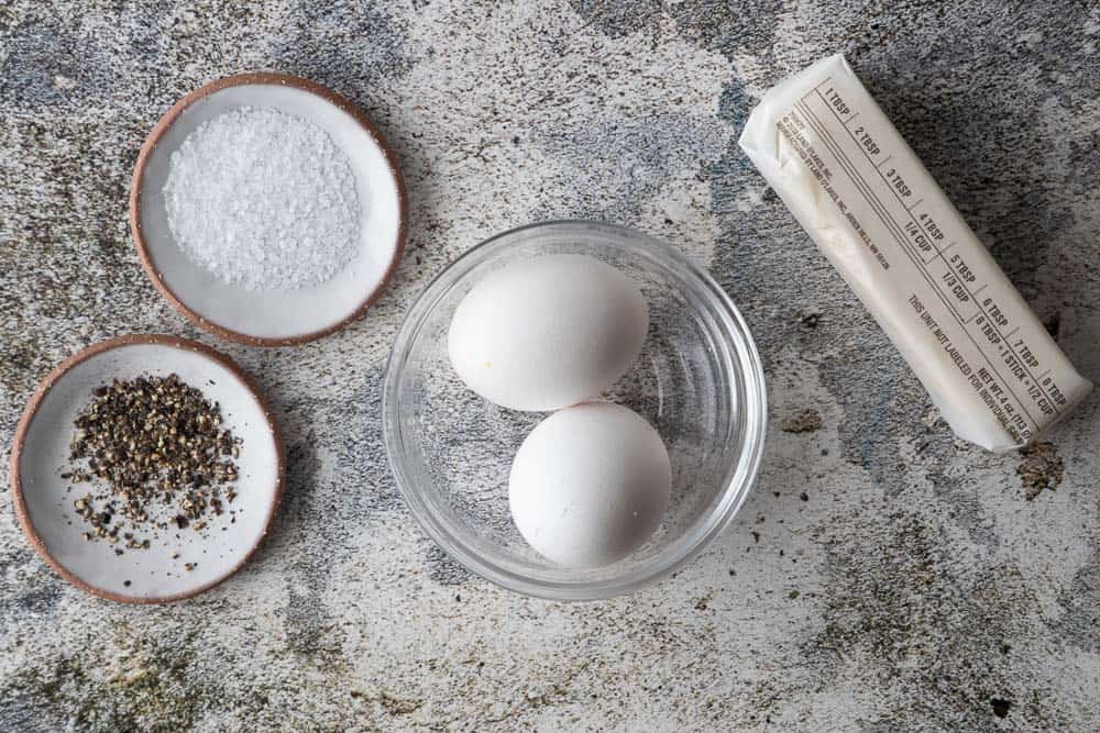 ingredients for sunny side up eggs