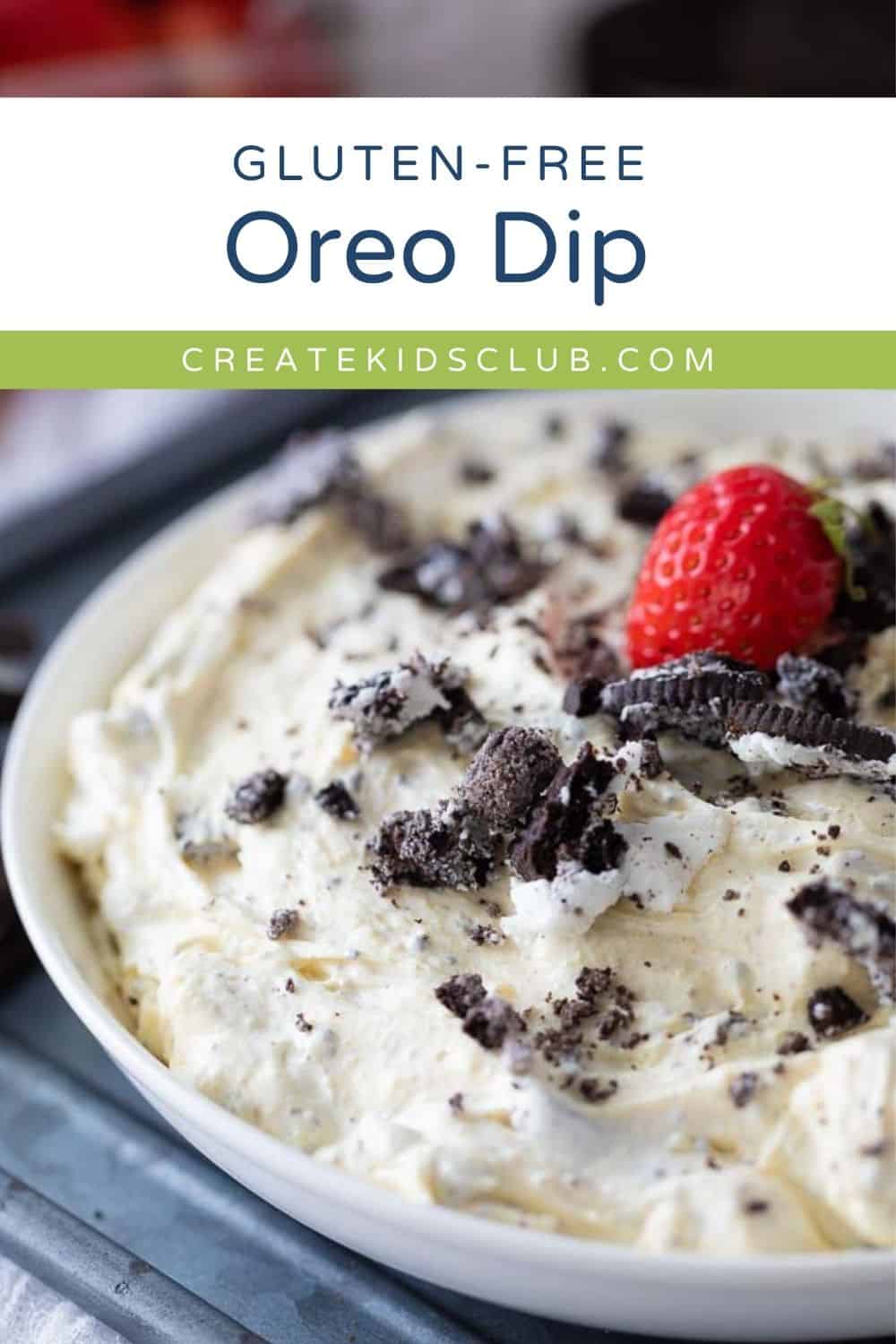 A pin of Oreo dip shown up close.