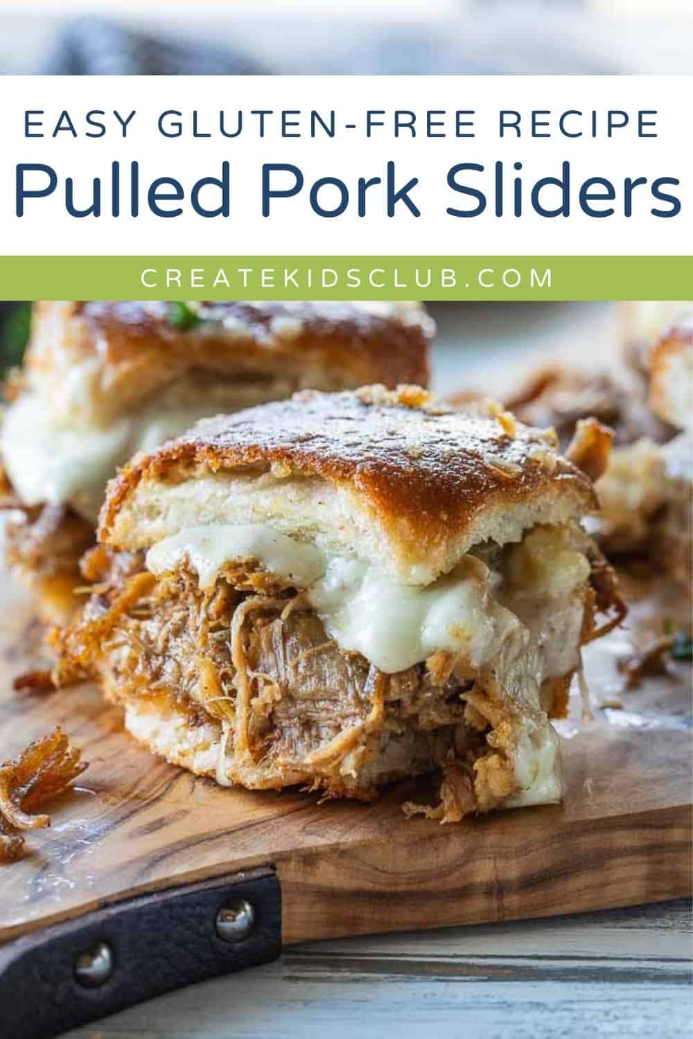 Pin of a pulled pork slider.