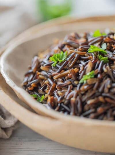 close up view of wild rice