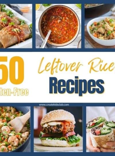 Thumbnail showing leftover rice recipes