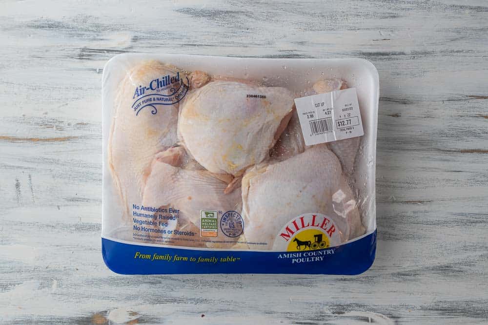 package of chicken thighs