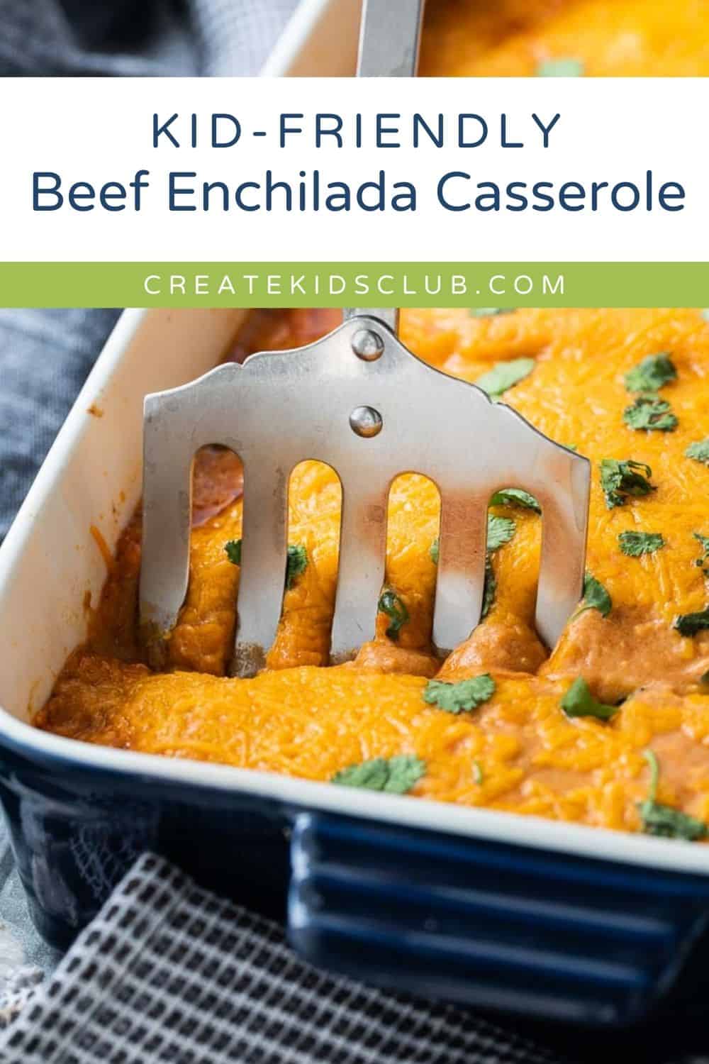 a pin of beef enchilada casserole