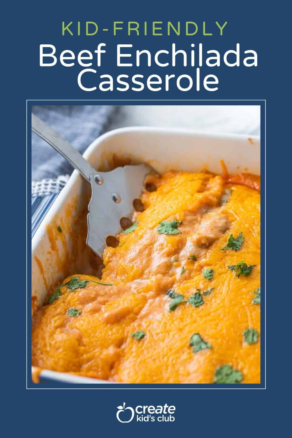 a pin of beef enchilada casserole