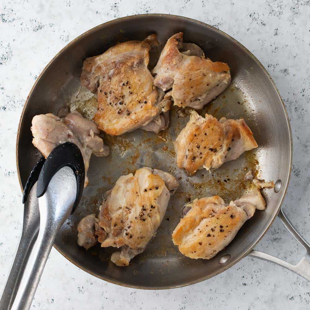 Easy Stove Top Chicken Thighs | Create Kids Club