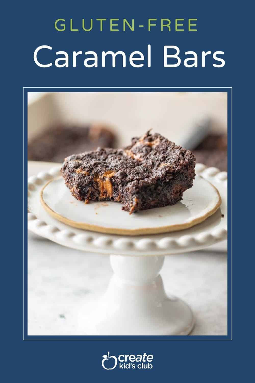 pin of gluten free caramel bars