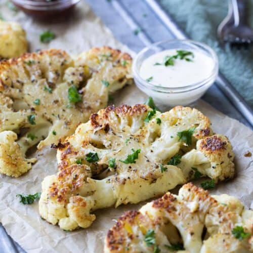 crispy cauliflower steaks