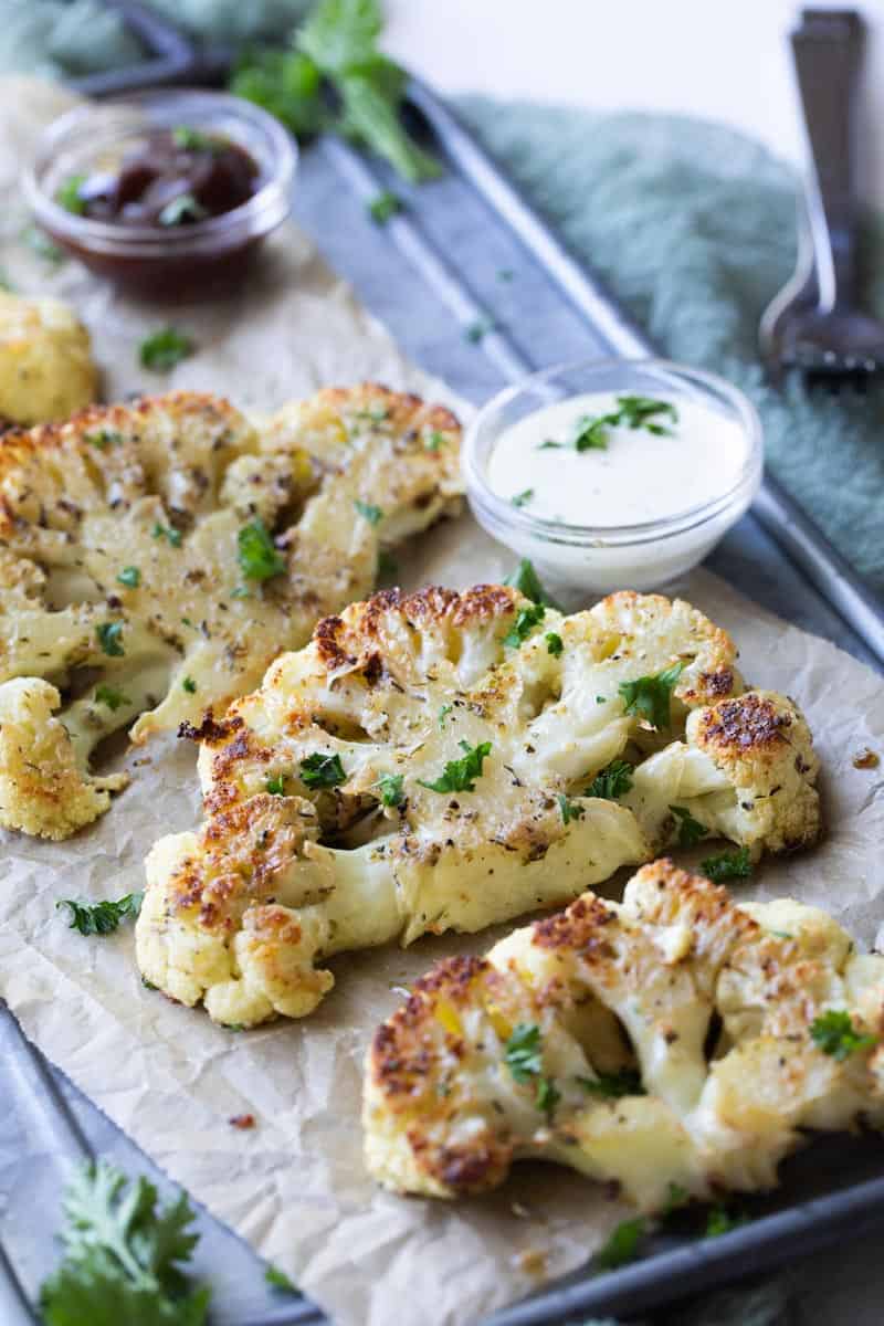 crispy cauliflower steaks