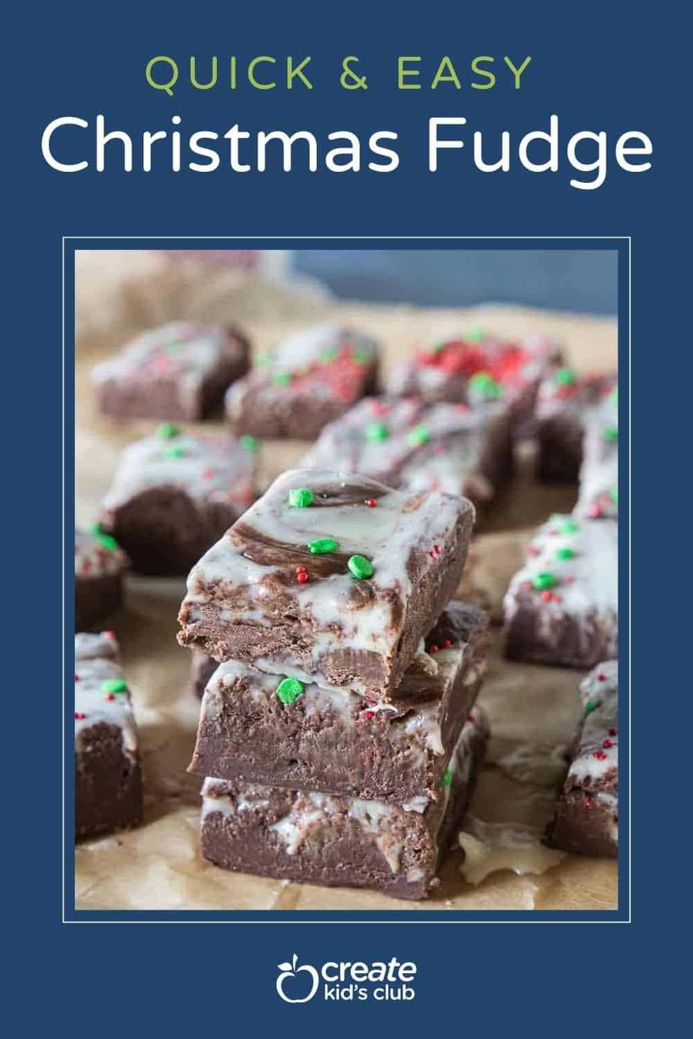 pin of Christmas fudge