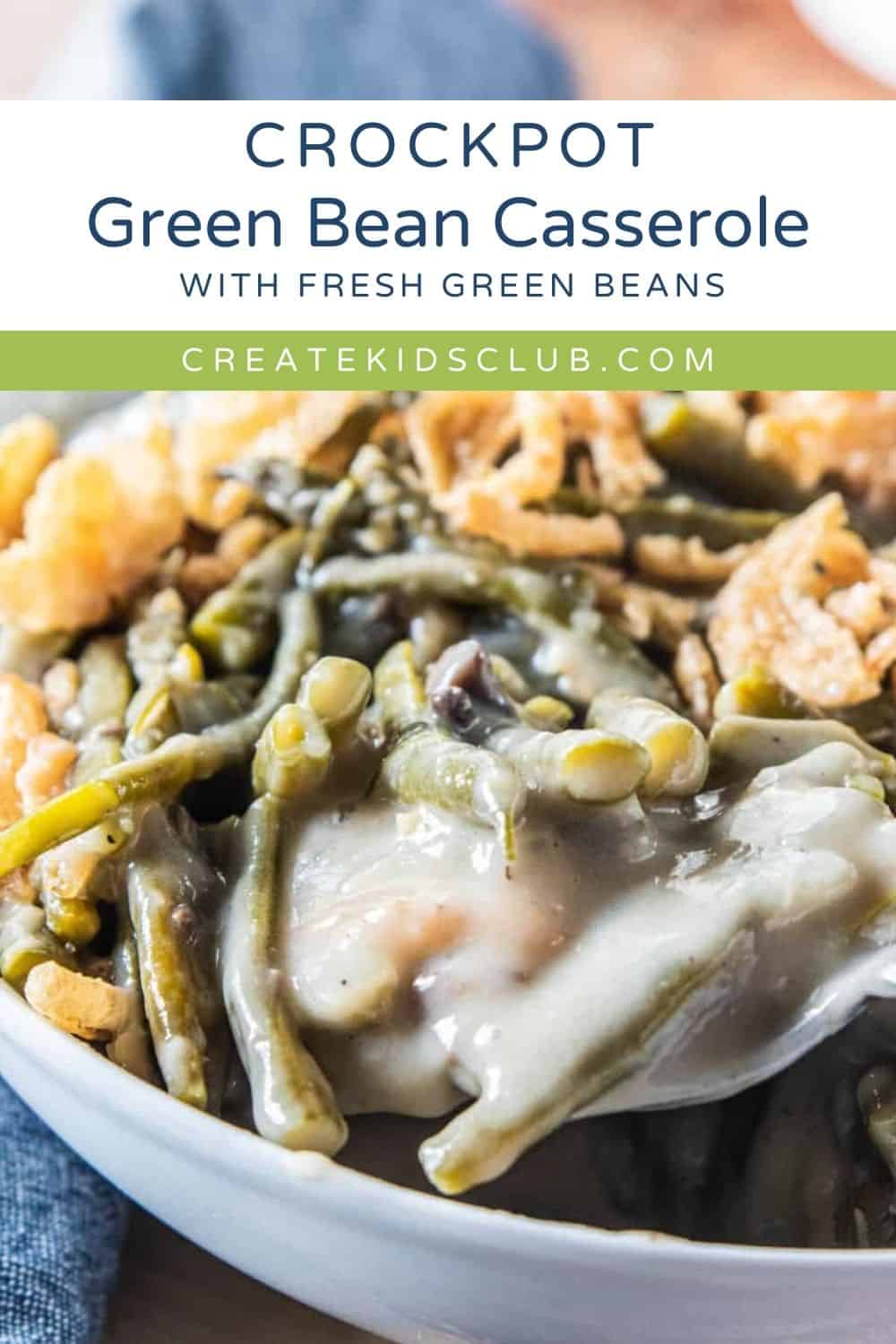 pin of crockpot green beans