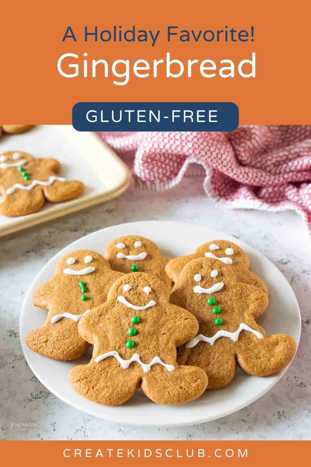 pin of a gluten free gingerbread recipe