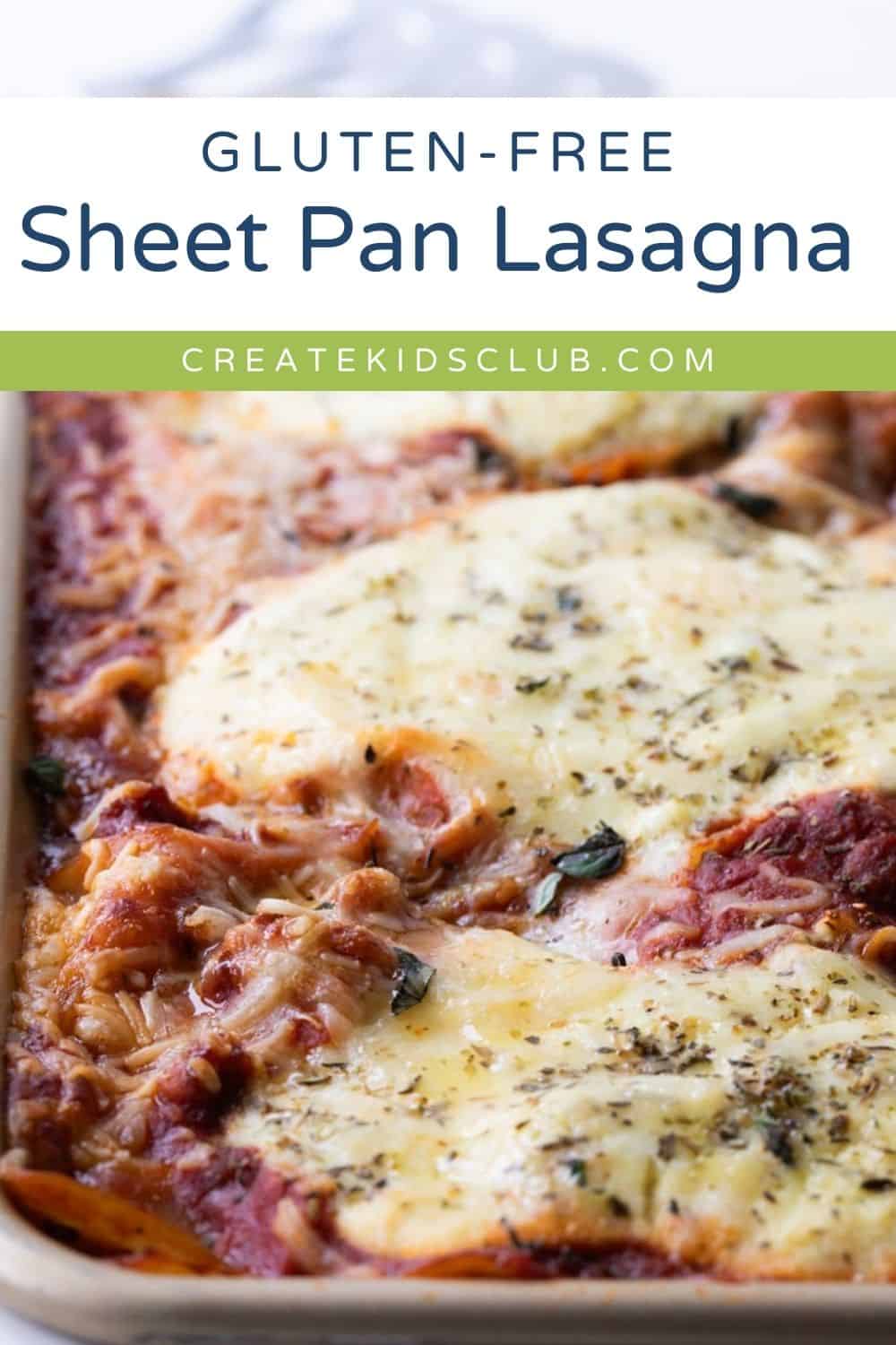pin of sheet pan lasagna