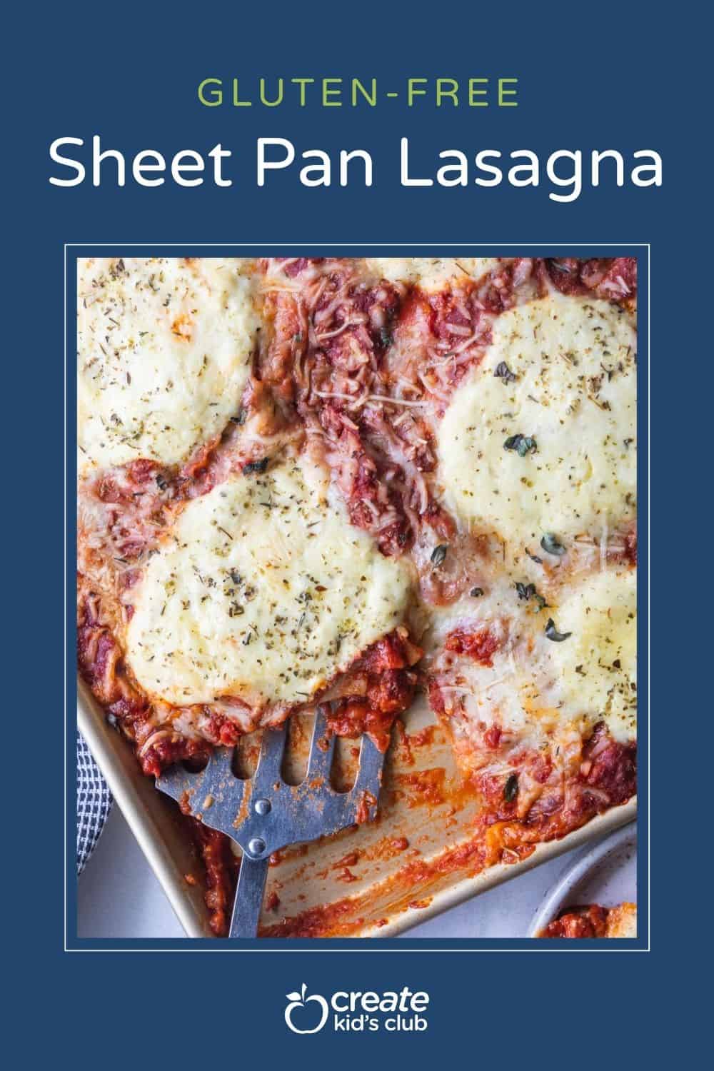 pin of sheet pan lasagna