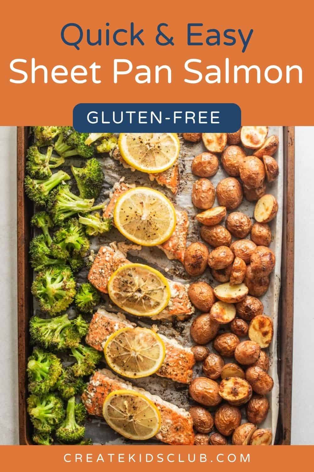 pin of sheet pan salmon