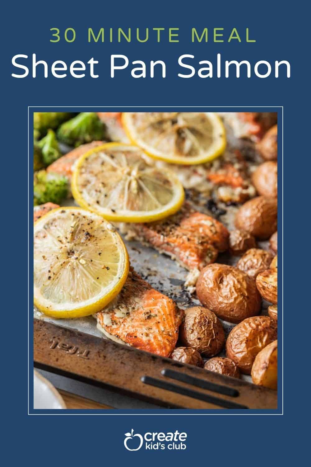 pin of sheet pan salmon