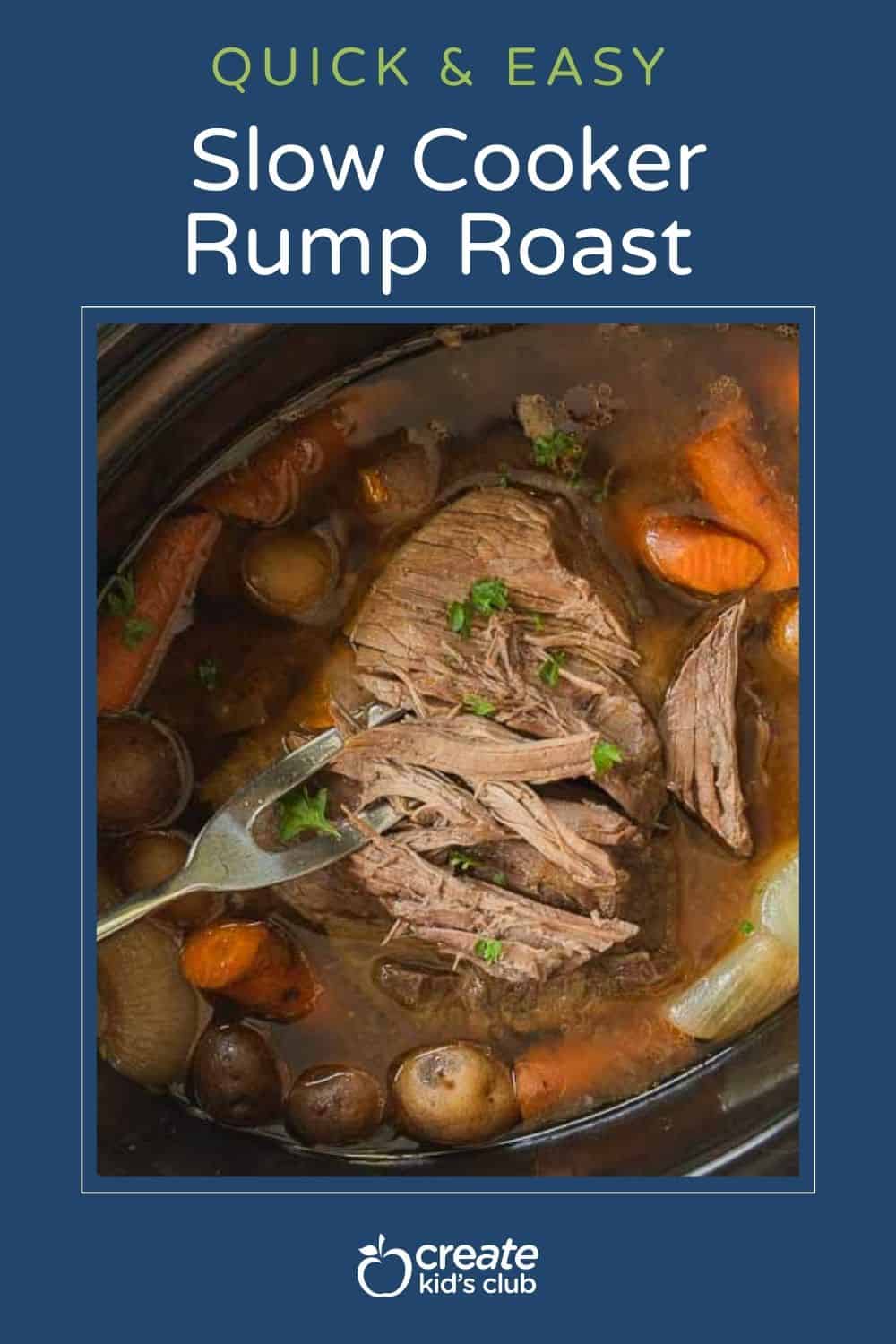 pin of a crockpot rump roast
