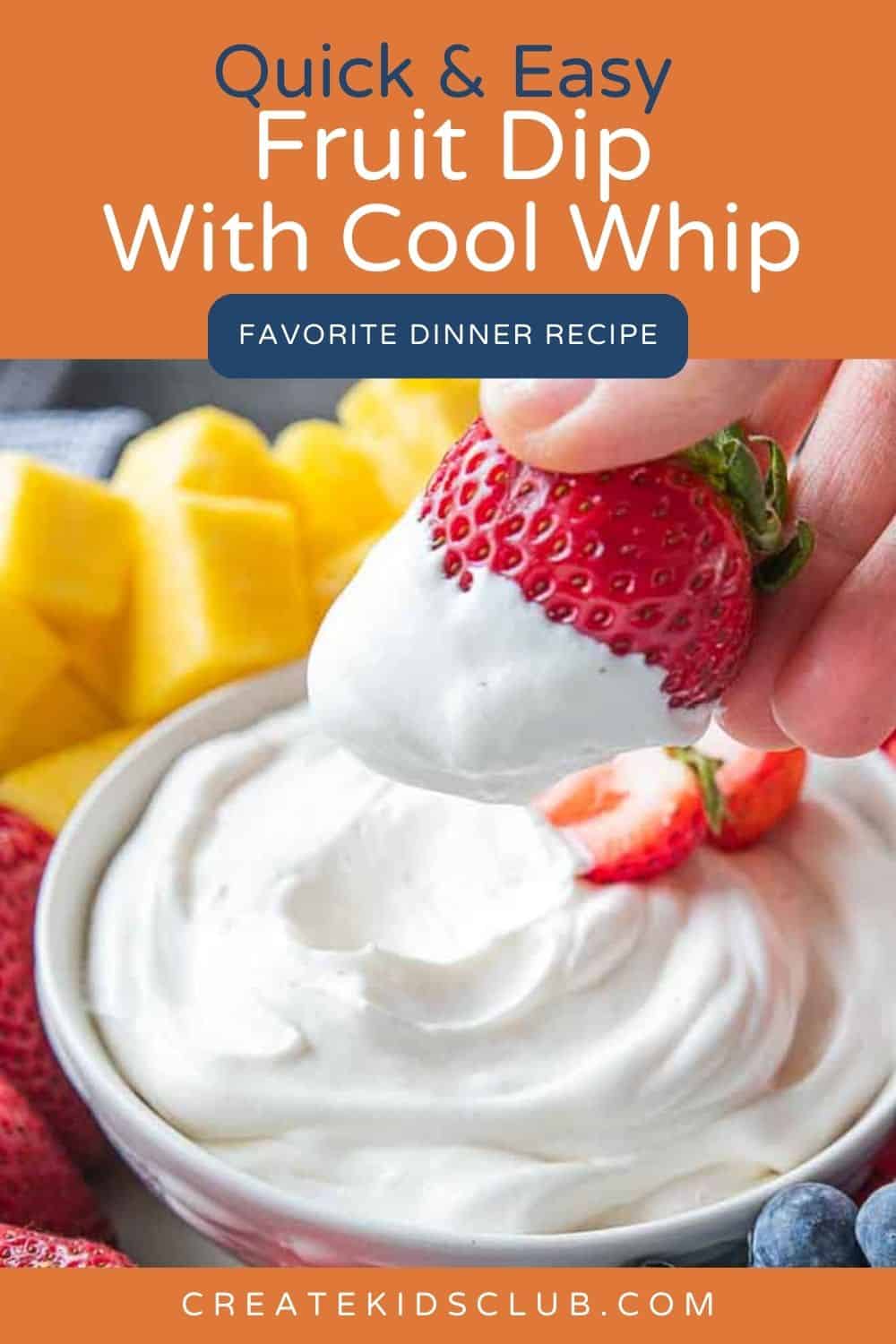 pin of fruit dip with cool whip