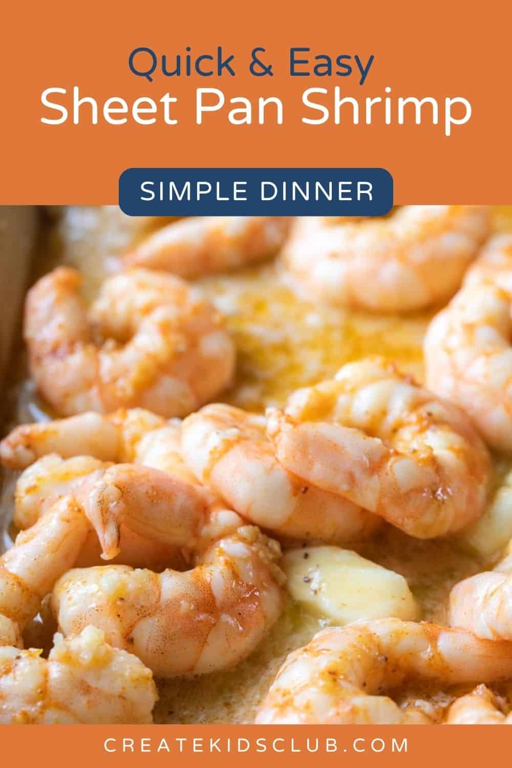 Sheet Pan Shrimp | Create Kids Club