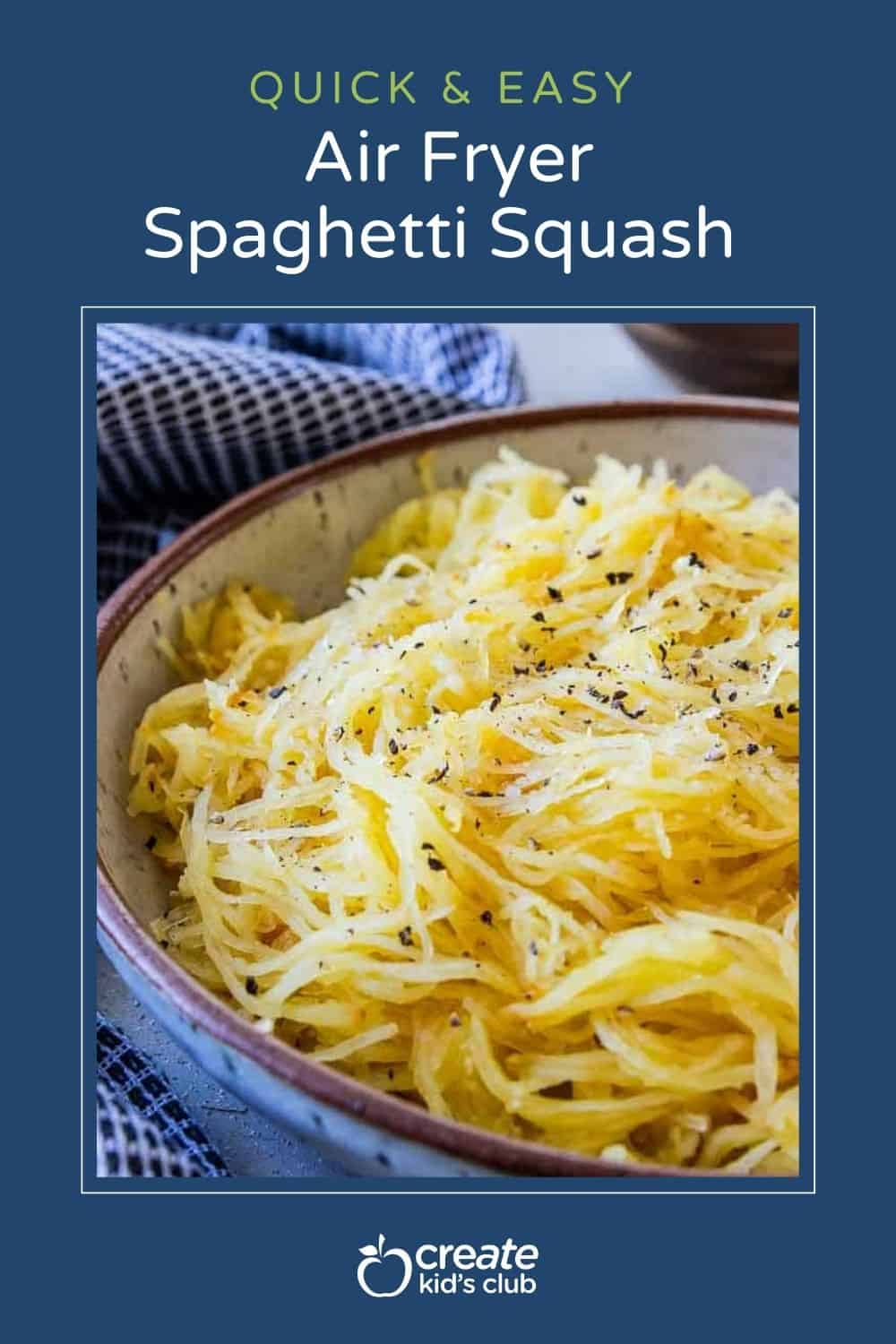 pin of air fryer spaghetti squash