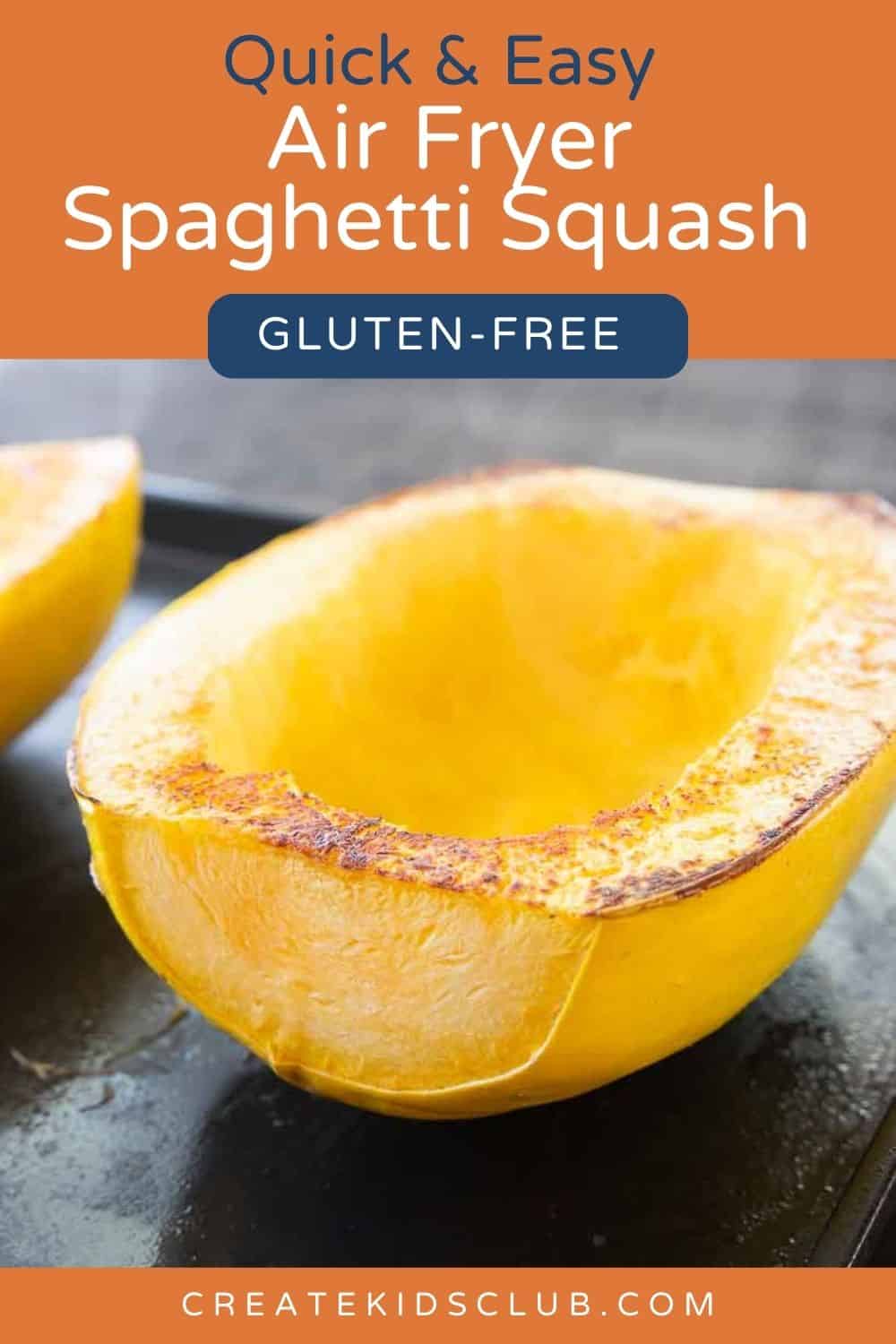 pin of air fryer spaghetti squash