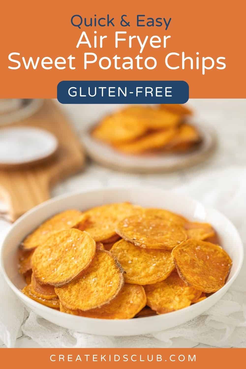 pin for sweet potato chips