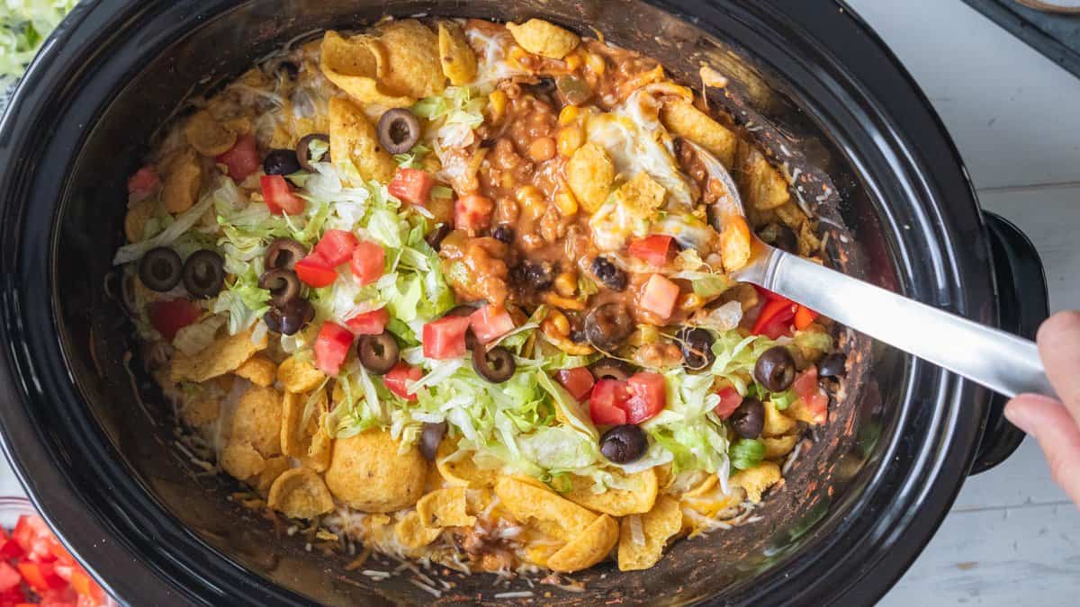 Slow-Cooker Taco Casserole Recipe 